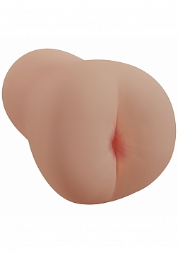 XKIN - Leo Veiron - Male Ass Masturbator + Rechargeable Vibration + Suction + Voice - 2.50 Lbs - Tan