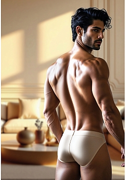 XKIN - Leo Veiron - Male Ass Masturbator + Rechargeable Vibration + Suction + Voice - 2.50 Lbs - Tan
