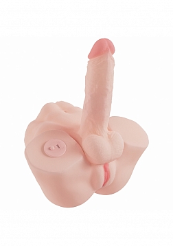 XKIN - Body-Forms - Emerie Avalon - Trans - Posable Rechargeable Vibrating Penis + Suction Vagina -