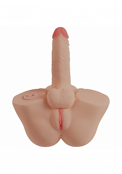 XKIN - Body-Forms - Renee Lovegood - Trans - Posable Rechargeable Vibrating Penis + Suction Vagina -