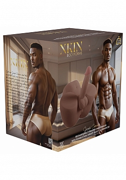 XKIN - Body-Forms - Jaxx Crowe - Dual Density Penis with Rechargeable Vibrating Bullet - 11.40 Lbs -