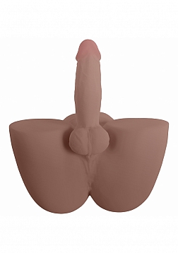 XKIN - Body-Forms - Jaxx Crowe - Dual Density Penis with Rechargeable Vibrating Bullet - 11.40 Lbs -