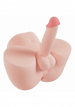 XKIN - Body-Forms - Rocco Malone - Dual Density Penis with Rechargeable Vibrating Bullet - 11.40 Lbs