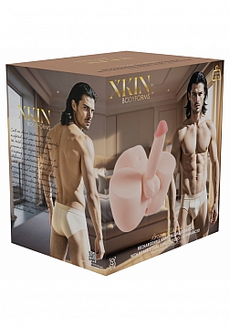 XKIN - Body-Forms - Rocco Malone - Dual Density Penis with Rechargeable Vibrating Bullet - 11.40 Lbs