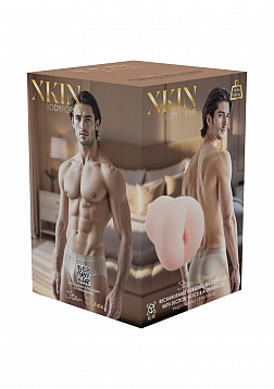 XKIN - Body-Forms - Stav Stone - Male Ass - Rechargeable + Vibration + Suction + Voice Masturbator -