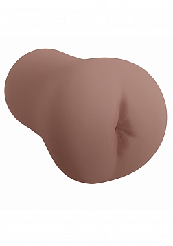 XKIN - Saber - Male Ass - Masturbator with Rechargeable Vibrating Bullet - 1.40 Lbs - Brown