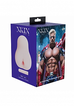 XKIN - Cumlander - Male Ass - Masturbator with Rechargeable Vibrating Bullet - 1.40 Lbs - Vanilla 