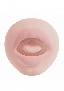 XKIN - Dark Wolf - Male Mouth - Masturbator with Rechargeable Vibrating Bullet - 1.40 Lbs - Vanilla