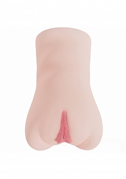 XKIN - Phyra - Dual Channel Masturbator with RechargeableVibrating Bullet - 1.40 Lbs - Vanilla