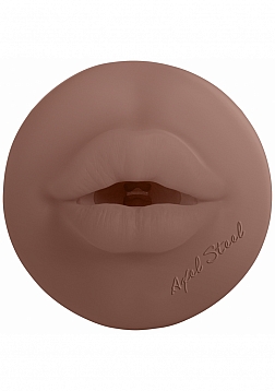 XKIN - Axel Steel - Male Mouth Torch Masturbator - Metallic Blue - 570g - Brown