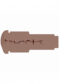 XKIN - Lyra Rose - Female Ass Torch Masturbator - Rose Gold - 570g - Brown