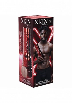 XKIN - Roman Blaze - Male Ass Torch Masturbator - Rechargeable Vibrating - Metallic Red - 590g - Van