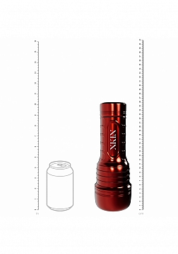 XKIN - Roman Blaze - Male Ass Torch Masturbator - Rechargeable Vibrating - Metallic Red - 590g - Van