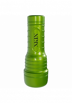 XKIN - Lyv Royale - Mouth Torch Masturbator - Rechargeable Vibrating + Suction - Metallic Green - 66