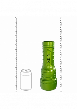 XKIN - Lyv Royale - Mouth Torch Masturbator - Rechargeable Vibrating + Suction - Metallic Green - 66
