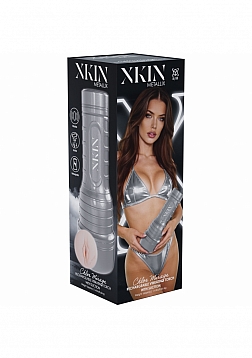 XKIN - Chloe Mirage - Vagina Torch Masturbator - Rechargeable Vibrating + Suction - Silver - 660g - 