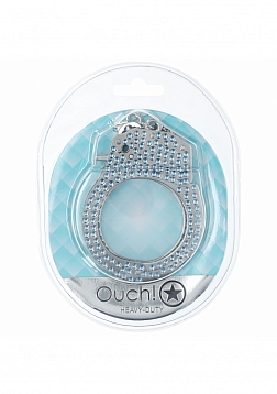 Ouch! - Heavy-Duty Diamond Handcuffs - Blue