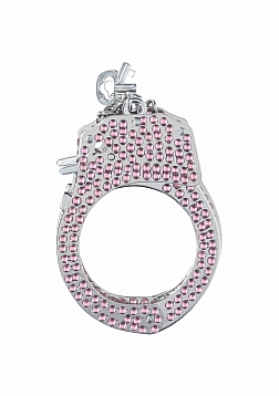 Ouch! - Heavy-Duty Diamond Handcuffs - Pink