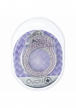 Ouch! - Heavy-Duty Diamond Handcuffs - Purple