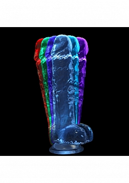 RealRock Crystal Clear - LED Touch Dong - 7" - Translucent