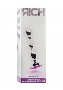 Plug Sapkling Sapphiere - 4.8 Inch - Silver