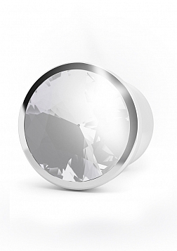 Plug Sparkling Sapphire - 4.5 Inch - Silver