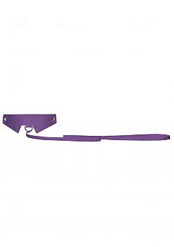 Classic Collar with Leash - Purple