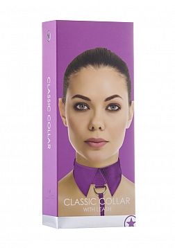 Classic Collar with Leash - Purple