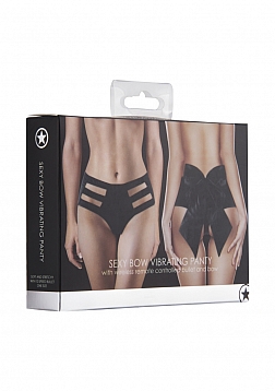 Sexy Bow Vibrating Panty - Black