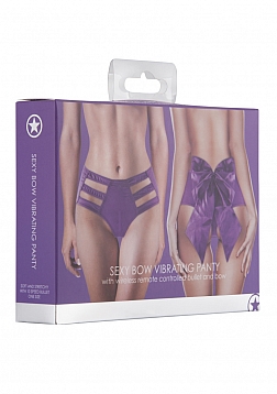 Sexy Bow Vibrating Panty - Purple