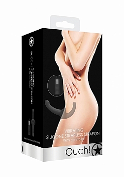 Vibrating Silicone Strapless Strap-On