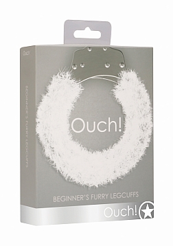 Beginner\'s Legcuffs Furry - White