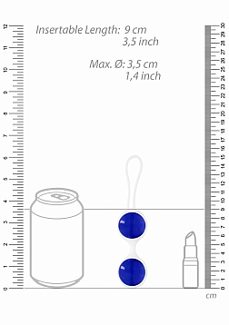 Chrystalino Ben Wa Large - Blue