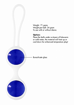 Chrystalino Ben Wa Medium - Blue