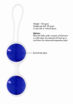 Chrystalino Ben Wa Large - Blue