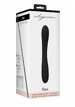 Ultimate Flexibility Flat Double-Ended..Rechargeable Vibrator-Black