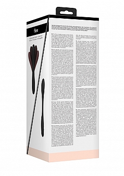 Ultimate Flexibility Flat Double-Ended..Rechargeable Vibrator-Black