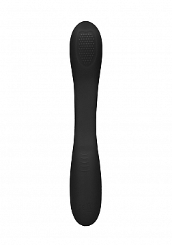 Ultimate Flexibility Flat Double-Ended..Rechargeable Vibrator-Black