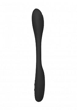 Ultimate Flexibility Flat Double-Ended..Rechargeable Vibrator-Black