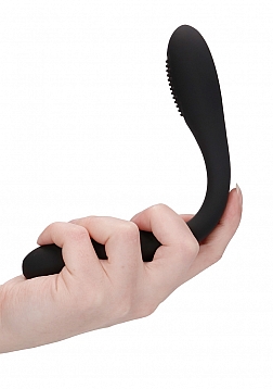 Ultimate Flexibility Flat Double-Ended..Rechargeable Vibrator-Black