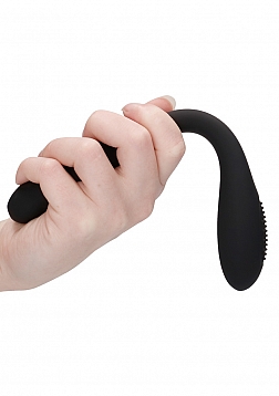 Ultimate Flexibility Flat Double-Ended..Rechargeable Vibrator-Black