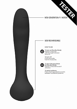 G-Spot and Prostate Vibrator-Black-Tester