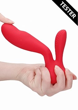 G-Spot and Clitoral Vibrator-Flair-Red-Tester