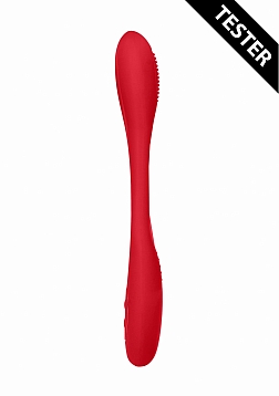Double Ended Vibrator-Flex-Red-Tester