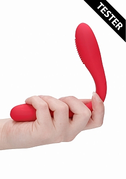 Double Ended Vibrator-Flex-Red-Tester