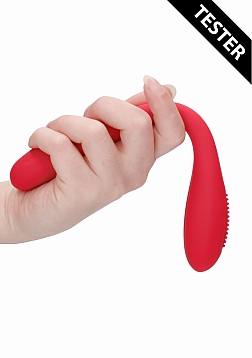 Double Ended Vibrator-Flex-Red-Tester