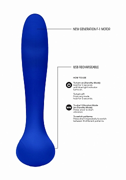 Rechargeable G-Spot Vibrator - Blue
