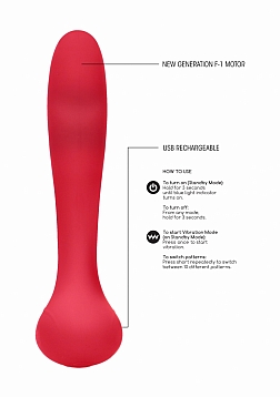Rechargeable G-Spot Vibrator - Red