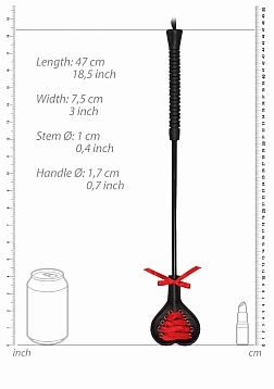 Heart Shaped Crop with Red Lace