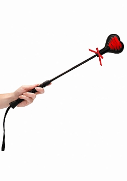 Heart Shaped Crop with Red Lace